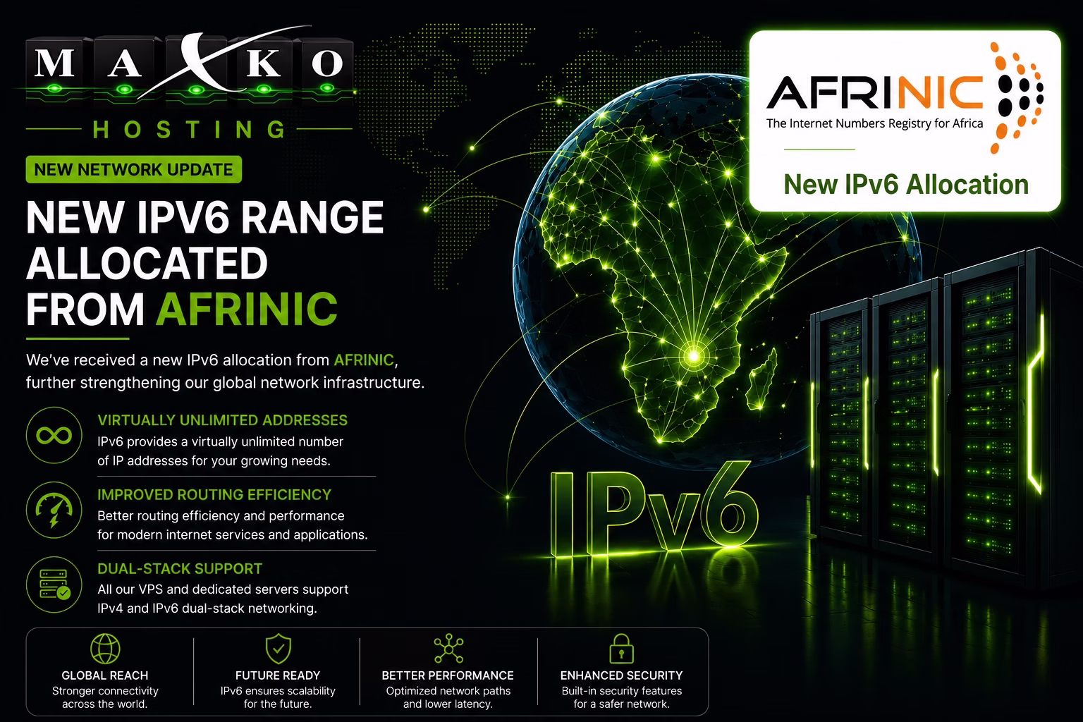 NOVI IPV6 BLOK DODIJELJEN OD AFRINIC-A