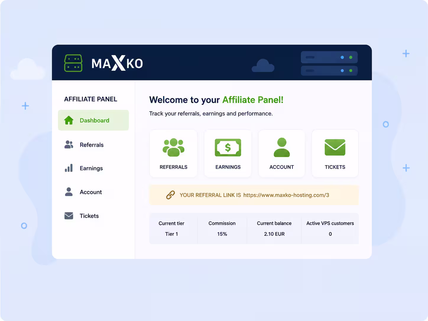 Maxko Hosting Affiliate Program je sada dostupan