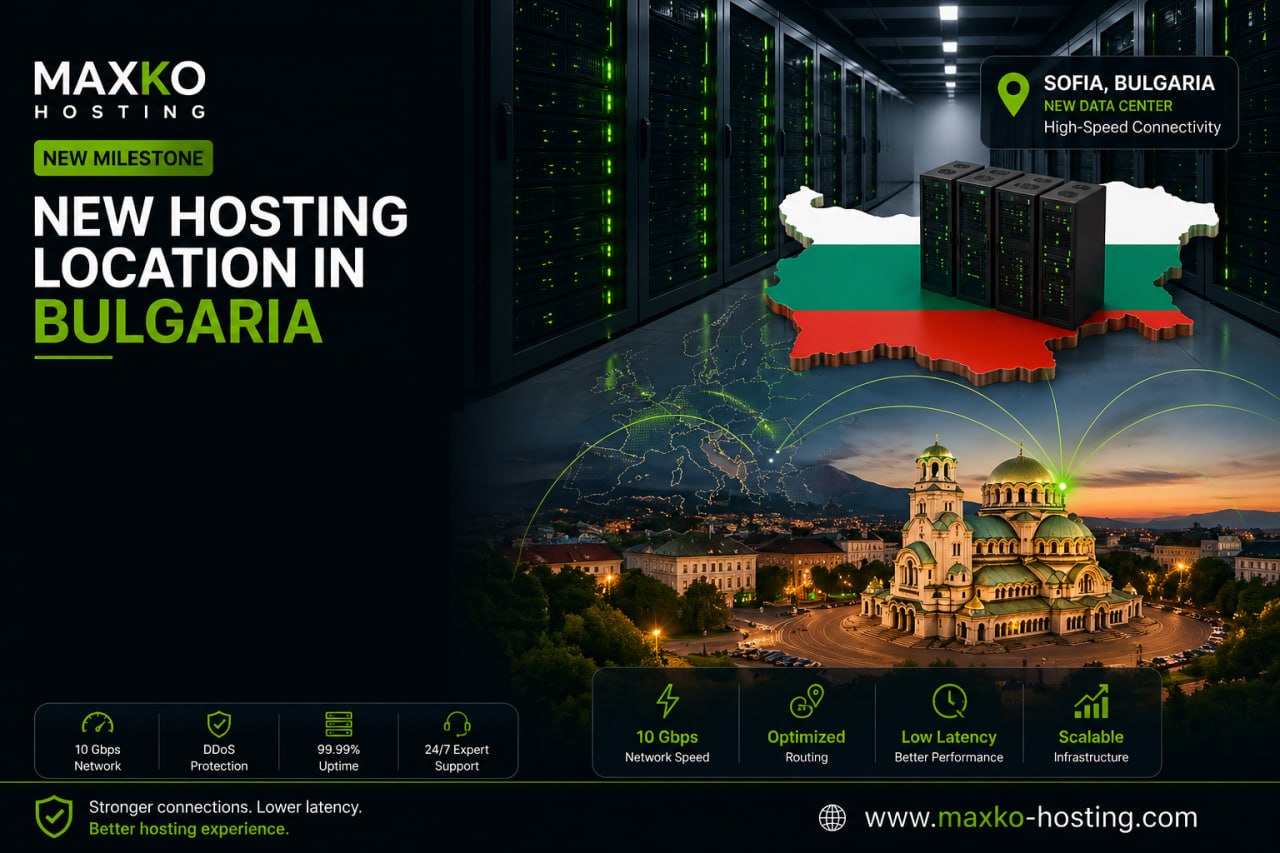 NOVA HOSTING LOKACIJA U BUGARSKOJ