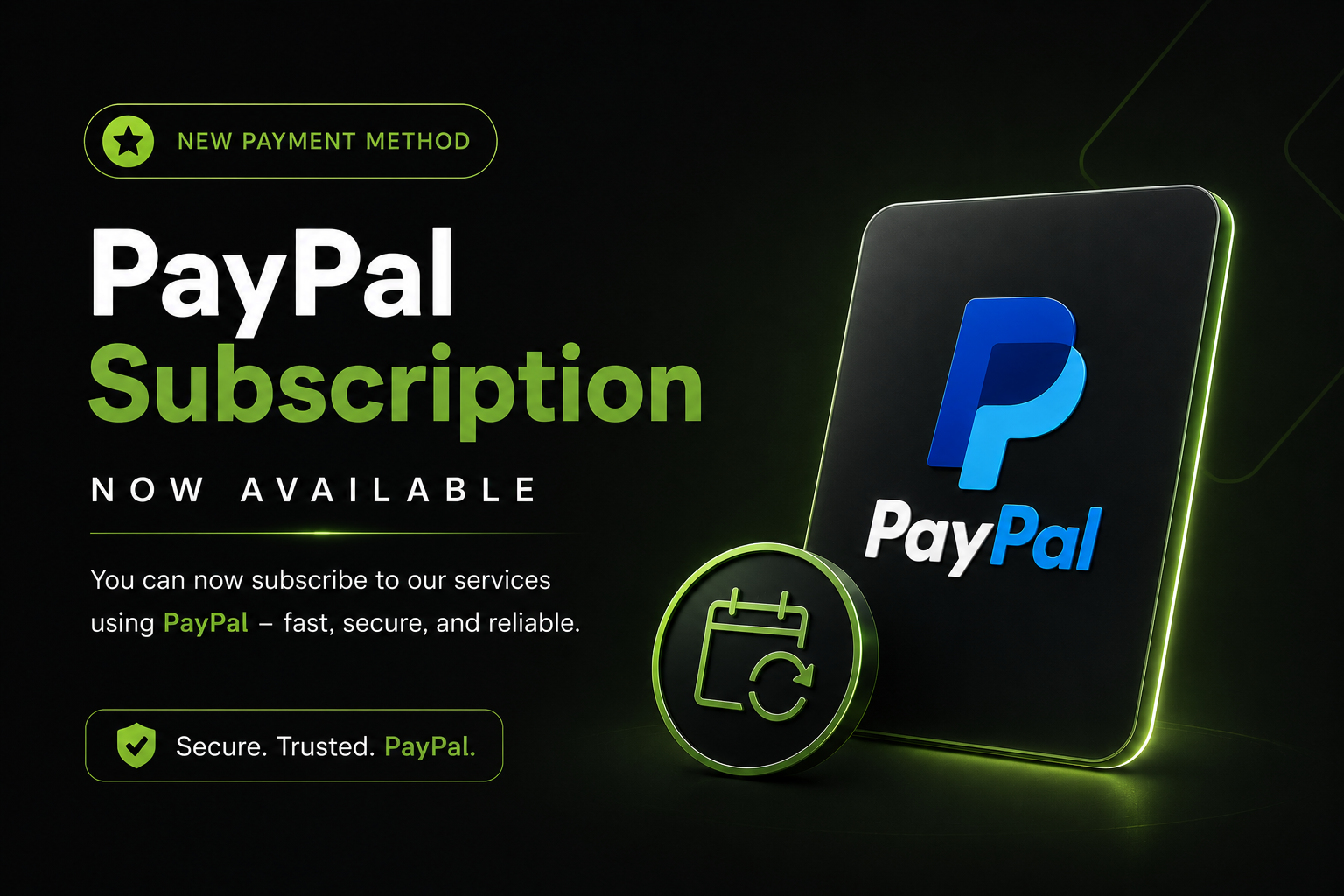PayPal Subscription Sada Dostupan na MAXKO Hostingu